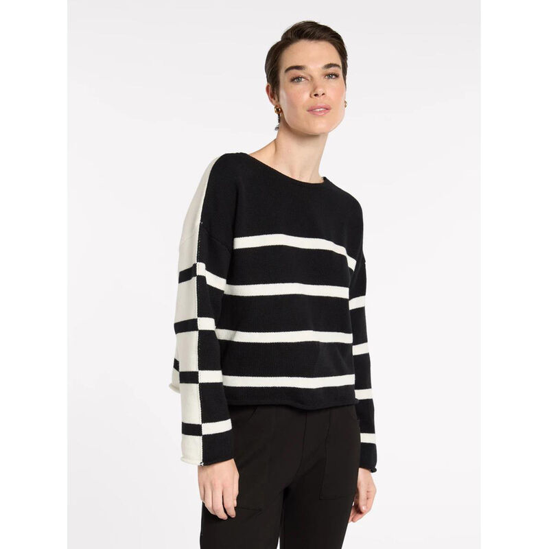 Marco Polo Reversible Stripe Knit Jersey image number 2